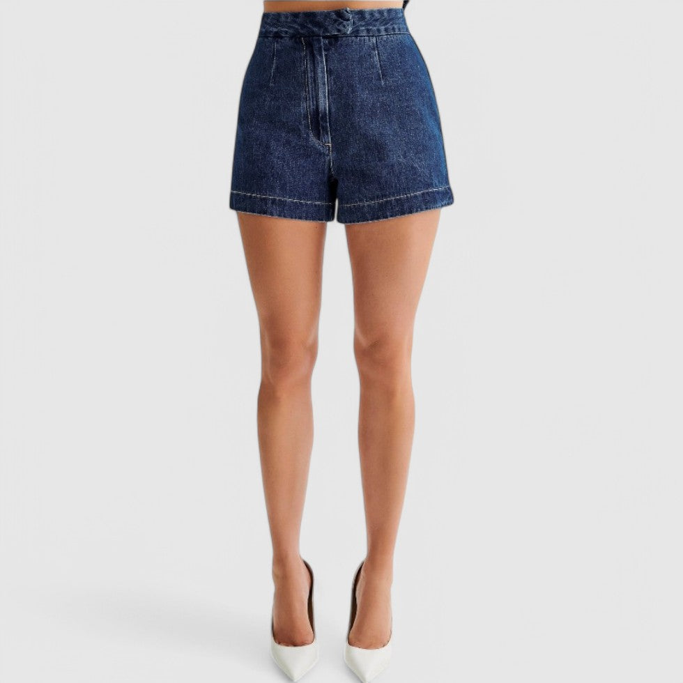 Denim Bermuda Shorts Women Relaxed Fit Modern Streetwear