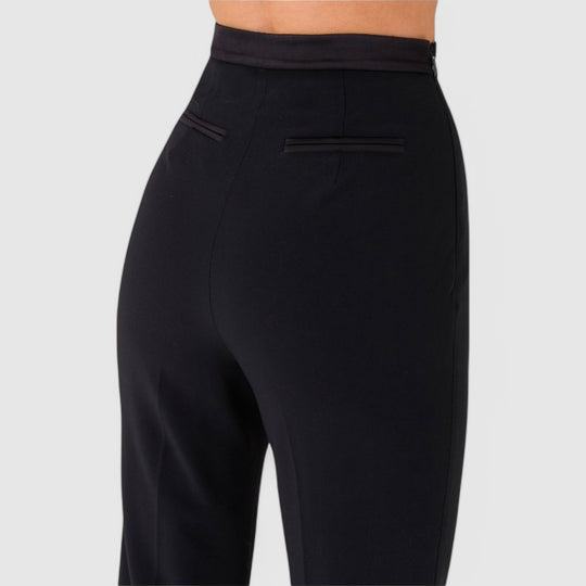 Flared Trousers  High Waisted Tailored Fit