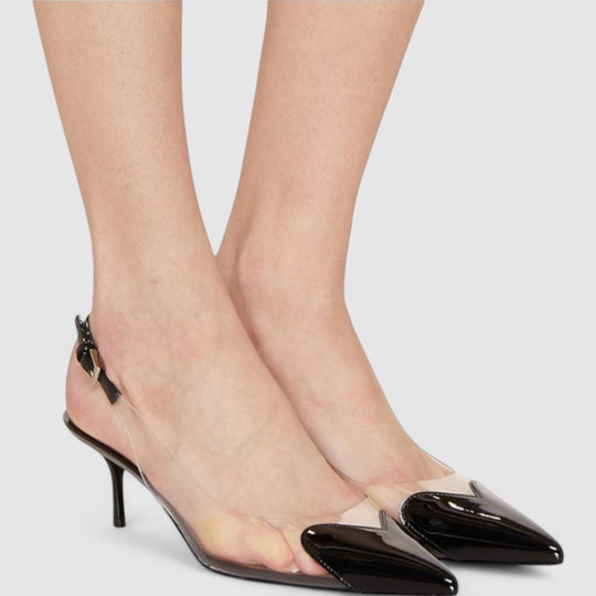 Transparent Slingback Pumps for Stylish