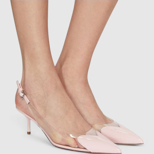 Transparent Slingback Pumps for Stylish