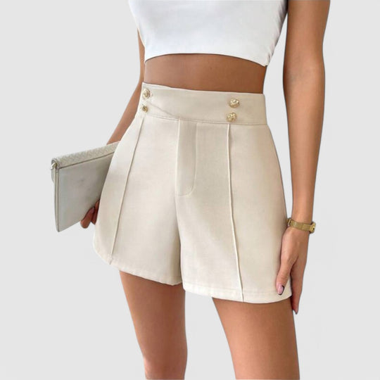High Waisted Tailored Shorts Smart Spring Staple